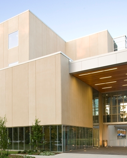 The exterior of the Cypress Bend building
