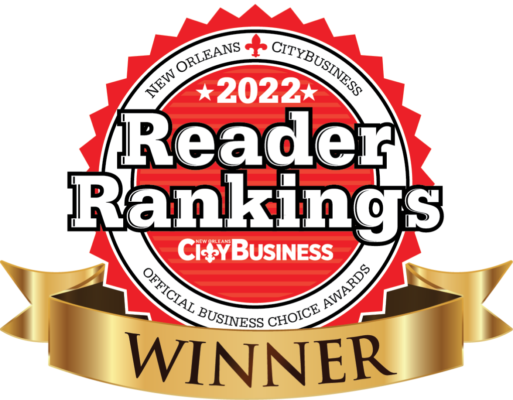 New Orleans CityBusiness 2022 Reader Ranking Official Business Choice Awards Winner 2022 — Property One