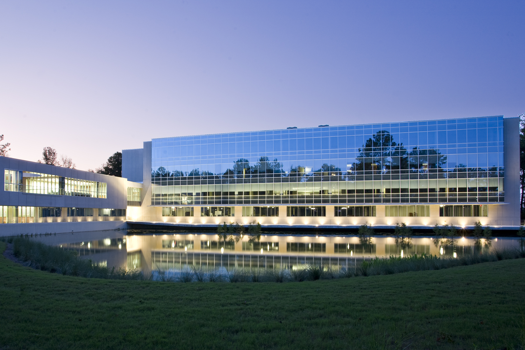 The exterior of the Cypress Bend building