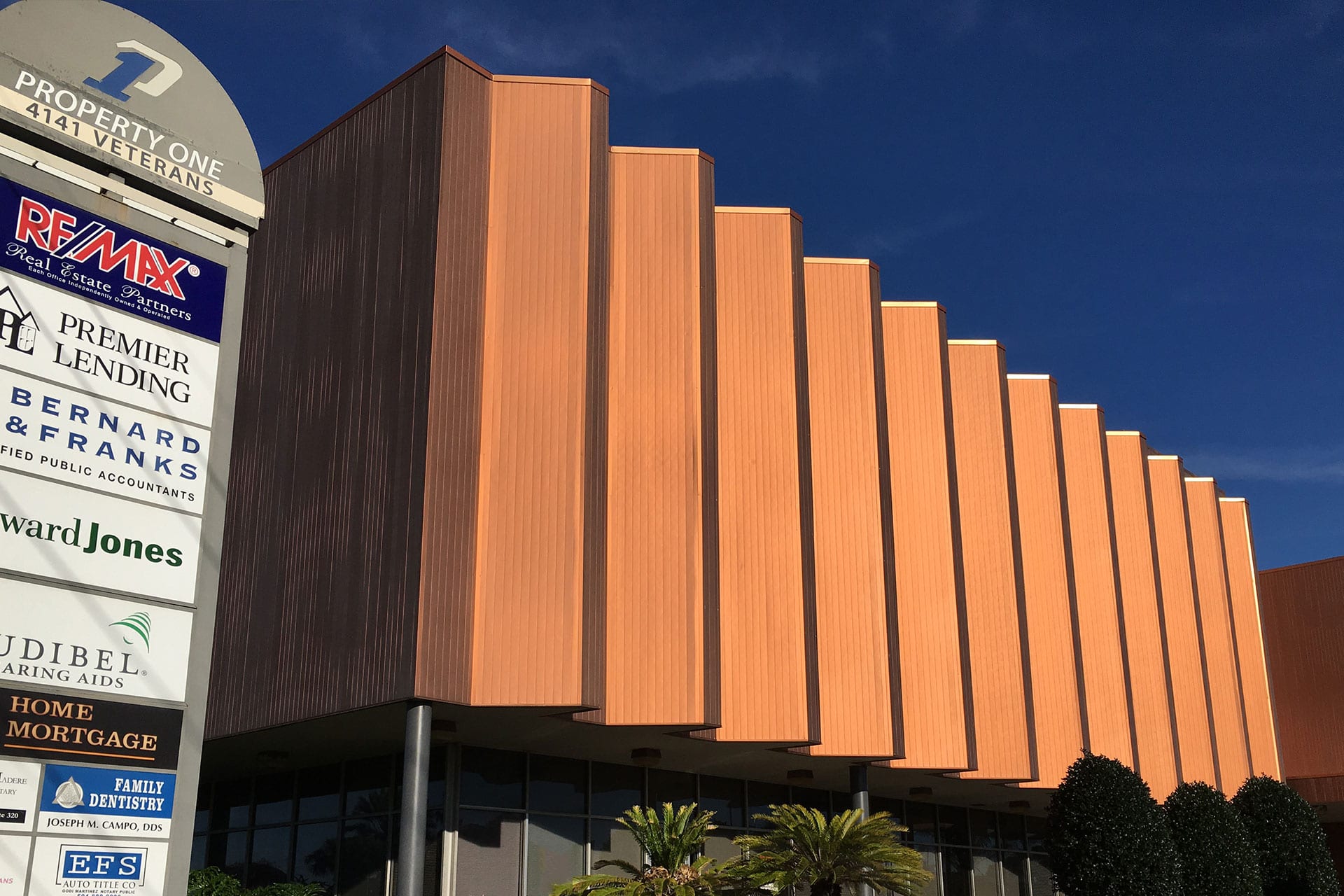 The exterior of the 4141 Veterans Memorial Blvd. building in New Orleans, LA.